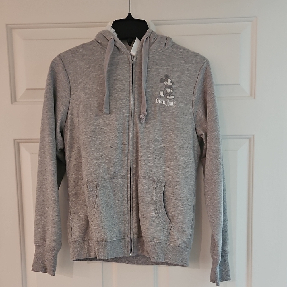 Disney Gray Zip-Up Sweater